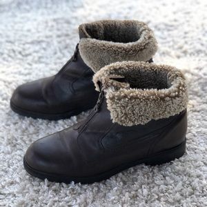 Blondo Shearling Lined Suede Ankle Warm Boots